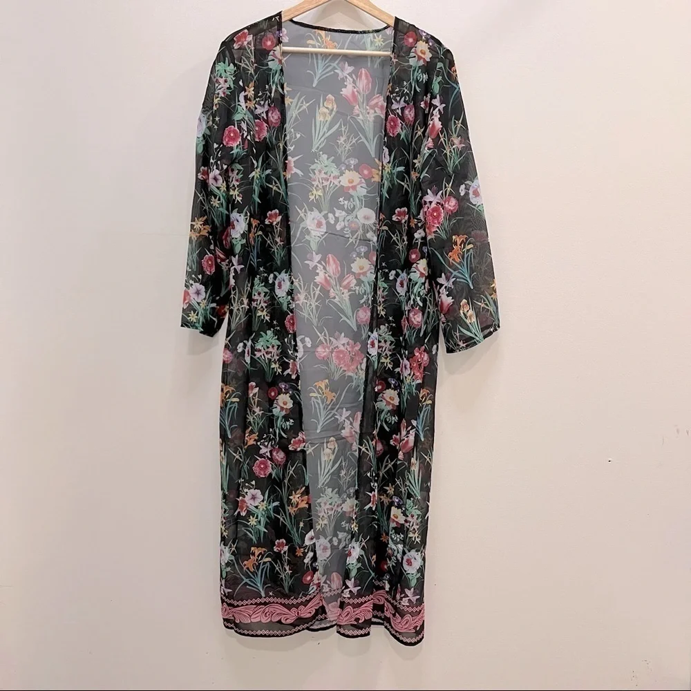 𝅺FLORAL Duster Cover Up